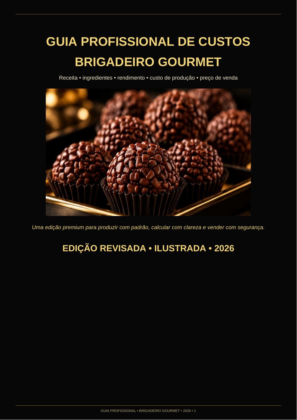 Capa do ebook Custos do Brigadeiro